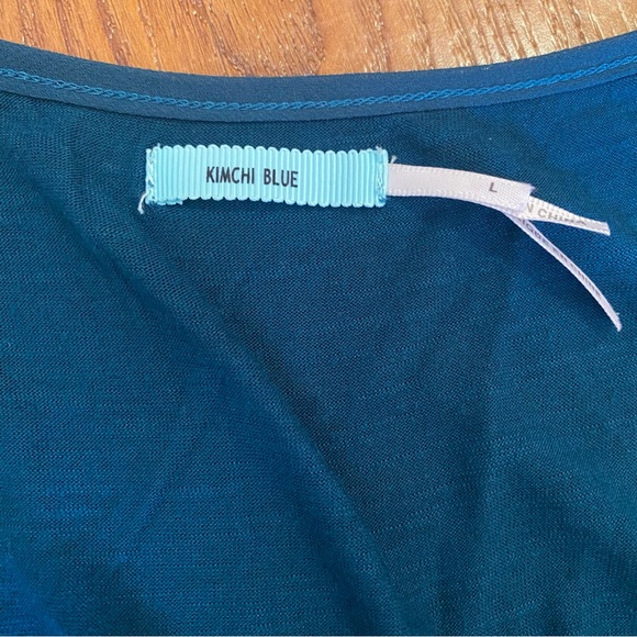 Urban Outfitters Teal Tank Top with Cutout lace - Picture 5 of 6